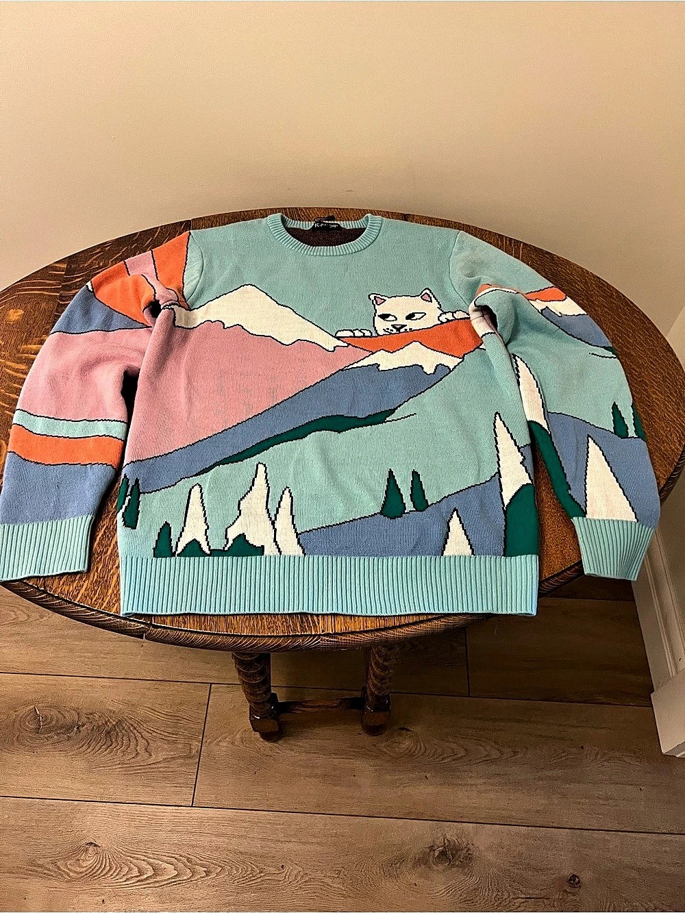 RIPNDIP Kiss The Sky Sweater Blue & Pink